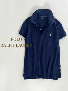 【ネコポス送料230円 2点以上で送料無料】POLO RALPH LAUREN ポロシャツ レディース XS ネイビー 現行タグ 近年モデル