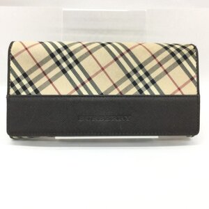 BURBERRY　バーバリー　長財布　チェック　箱付き【CKAV6044】