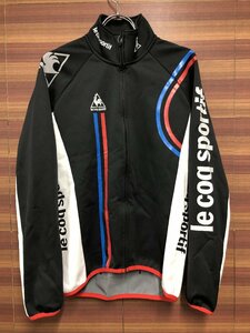 HL645 ルコックスポルティフ le coq sportif 長袖サイクルジャケット 白黒 M 裏起毛