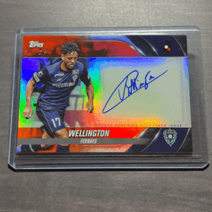 ウェリントン Orange Foil 直筆サイン 25枚限定 2024 Topps J League Flagship Soccer Jリーグ フラッグシップ Autograph