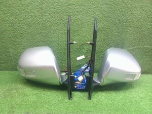 トヨタ ノア AZR65G 左右 セット サイドミラー ドアミラー ミラー 電動格納 5ピン+2ピン ウインカーカバー付 LED点灯OK 現状販売 中古