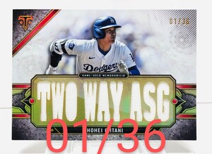 【36枚限定 01/36 ファーストナンバー】 大谷翔平 2024 TOPPS TRIPLE THREADS RELIC TWO WAY ASG TTR-SHO4 ジャージレリック