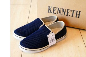 Й★KENNETH★シューズ★スニーカー★スリッポン★25.0㎝★紺色★靴★箱入り★未使用品★