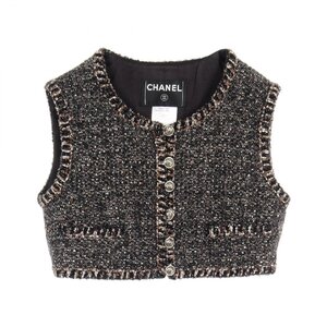 シャネル ブランドオフ CHANEL ファブリック ベスト レーヨン 中古 レディース