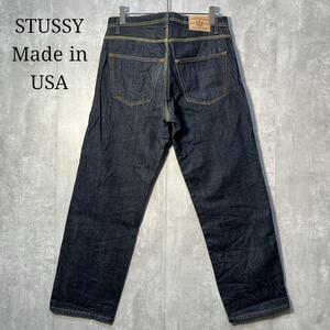 USA製☆ 希少モデル オールドSTUSSY ステューシー バギーデニム ヘビーオンスジーンズ W32