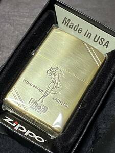 zippo ウィンディ ゴールド 両面コーナーカット 希少モデル 2023年製 WINDY GOLD ケース 保証書付き