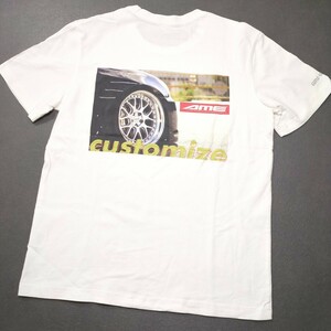 ame wheels Tシャツ ホワイト 白 半袖 企業者 ameホイール ボックスロゴ　box logo XL Tee