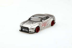 ＜新品・未開封＞ MINI GT　LB★ Works Nissan GT-R R35 Satin Silver　右ハンドル　1/64サイズ