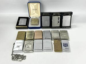 【10A31】 1円スタート ZIPPO ジッポー まとめて14点 JIMBEAM HARD STRONG No.1 シルバーカラー ゴールドカラー スリム オイルライター 