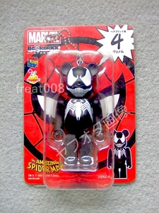 MARVEL Happyくじ スパイダーマン ベアブリック賞 100% VENOM ベノム ヴェノム BE@RBRICK メディコムトイ MEDICOM TOY フィギュア