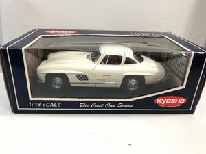 【未開封 ミニカー】KYOSHO 1/18 MERCEDES BENZ 300 SL WHITE メルセデスベンツ 300 SL（ホワイト）/ No.08091W 京商 ▲