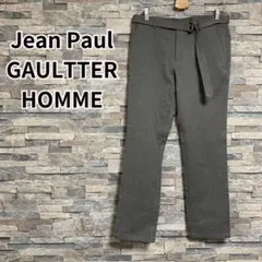 JeanPaul GAULTTERHOMME ベルテッドスラックス グレー/48