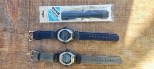 CASIO G-COOL２本 未使用替ベルト1本付 中古稼働品