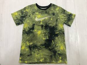 キッズ　NIKE/ナイキ　Tシャツ サイズ表記XL 黄色い宇宙風デザイン　アメリカ買い付け品古着