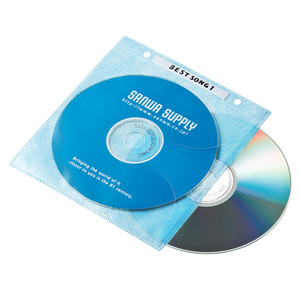 まとめ得 サンワサプライ　DVD・CD不織布ケース(リング穴付・5色ミックス)　FCD-FR100MXN x [2個] /l