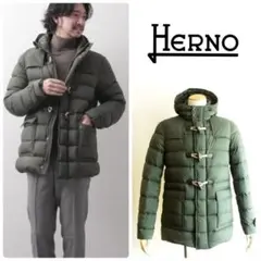 【メンズサファリ掲載】HERNO ヘルノ ダッフルダウンジャケット オリーブ