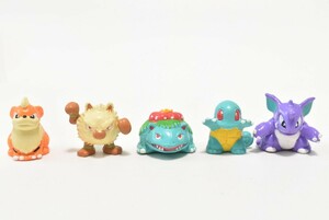 83 ポケモン 初期 フィギュア ポケットモンスター ガーディ オコリザル フシギバナ ゼニガメ ニドキング