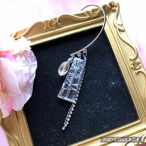 ☆イヤーフック シルバー☆ 銀 耳飾り イヤリング ハンドメイド アクセサリー パーティー 結婚式 二次会 普段使い イヤーカフ