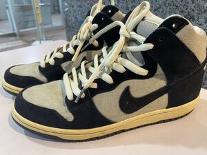 2010 NIKE DUNK HIGH PREMIUM SB FOSSIL US9.5 305050-200