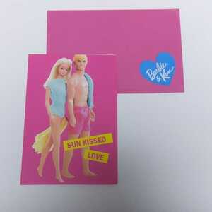 Barbie バービー&ケン グリーティングカード/メッセージカード 封筒付き 誕生日カードにも 1/6ドール/着せ替え人形