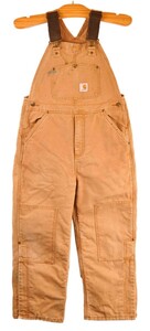 Carhartt カーハート ダブルニー ダック地 ワーク オーバーオール キャメルブラウン W31相当(31739