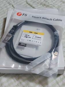 FS 40G QSFP+ DACケーブル（3メートル、パッシブ、QSFP+/QSFP+、28AWG）J31-468