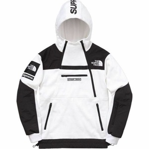 国内正規品♪希少♪16SS Supreme The North Face Steep Tech Sweat shirt white BLACK M 新品未使用 ノースフェイス 白 黒 スウェット M