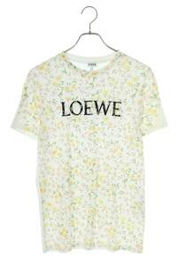 ロエベ LOEWE S540333XAR サイズ:S ロゴ刺繍フラワープリントTシャツ 中古 BS99