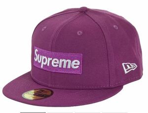 新品未開封品 SUPREME no comp Box Logo New Era Lavender 紫 キャップ ボックス ロゴ