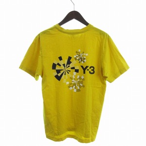 ワイスリー Y-3 ヨウジヤマモト Tシャツ カットソー 半袖 クルーネック コットン AAU002 黄 イエロー M ■GY19 ☆AA★ メンズ