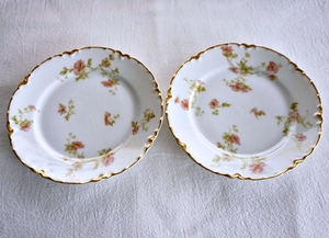 #29 即決 訳有 2枚セット リモージュ アビランド Limoges Haviland フランス 皿 プレート 直径約15.5cm