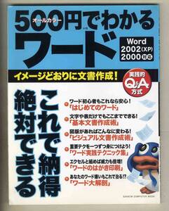 【d9812】2004年 500円でわかるワード - イメージどおりに文書作成！(Word2002XP,2000対応)