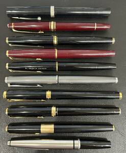 ●　【〜6.30磯】　MONTBLANC　モンブラン　PILOT　パイロット　14K　18K　750　585　18KWG　22K　など　万年筆　文房具　10点　おまとめ