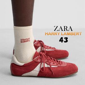 ザラ　ハリー・ランバート レザースニーカー　43（27.6cm）Zara x Harry Lambert 