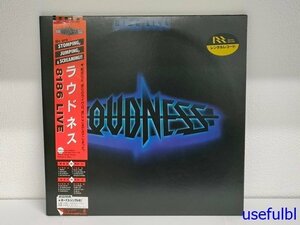 売り切り1円スタート！【レンタル落ちLPレコード】LOUDNESS　ラウドネス　8186LIVE　ワーナーパイオニア　1986年　2枚+シングルレコード