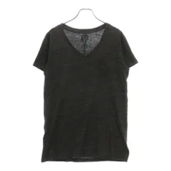 CHROME HEARTS (クロムハーツ) V Neck Tee バッククロス Vネック 半袖Tシャツ グレー