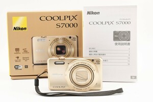 ★極美品★Nikon　ニコン　COOLPIX　Ｓ７０００　コンパクトデジタルカメラ　元箱　説明書付き　Ｂ２９