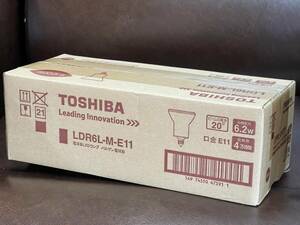 東芝 電球型LEDランプ　10個セット　ハロゲン電気型　LDR6L-M-E11 TOSHIBA 口金E11 6.2w 4万時間　ビームの傾き20° 電球色