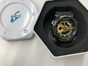 1円～　CASIO　baby　Ｇ　ブラック　ケース入り　保管品