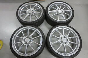 1円～希少Weds Sport FORGED FT-117 114.3 20インチ 8.5J +45 245/30R20 ウェッズ BBS 日本製 鍛造 F-ZERO FZ-2 　