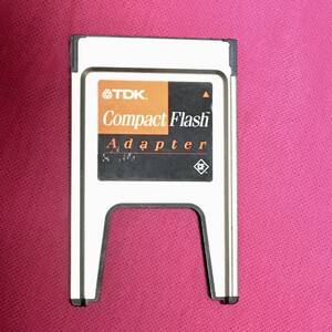 TDK PCMCIA CompactFlash Adapter TCA2S CF コンパクトフラッシュ リーダー