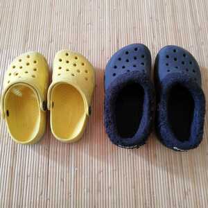 クロックス crocs 2足セット　15.5～16.5cm　17.5～18cm　ボアサンダル