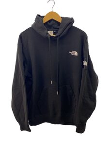 THE NORTH FACE◆SQUARE LOGO HOODIE_スクエアロゴフーディ/XL/ポリエステル/BLK/無地