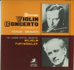 LP Yehudi Menuhin, Lucerne Festival Orchestra, Wilhelm Furtwangler Brahms Concerto For Violin & Orchestra In D Major, Op.77 /00260