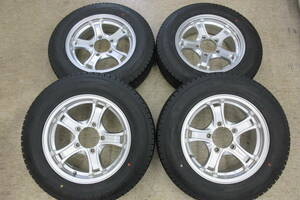 格安＆売切!　ジムニー等　weds製　KEELLER　イボ有り深溝　175/80R16　16×5 1/2J　139.7×5穴　グッドイヤー　美品4本セット