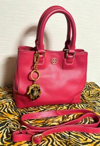 TORY BURCH トリーバーチショルダーバッグハンドバッグピンク2Way