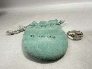 【1T16】1円スタート TIFFANY&Co. ティファニー PLEASE RETURN TO NEW YORK リング 925 刻印あり sv925 シルバー 約17号 重量 約4.60g