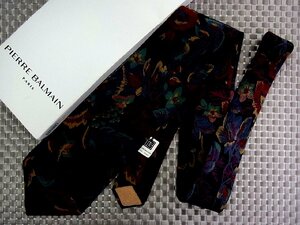 ♪0979S♪新品【花 植物 柄】ピエールバルマン【PIERRE BALMAIN】ネクタイ