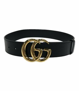 グッチ シャイニーバックル レザーベルト 406831 0YA0G GGマーモント メンズ GUCCI [0702]