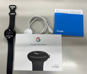 Google Pixel Watch GQF4C G943M グーグル ピクセル スマートウォッチ ブラック 腕時計 起動確認済 初期化済 箱付 現状品 付属品画像の通り